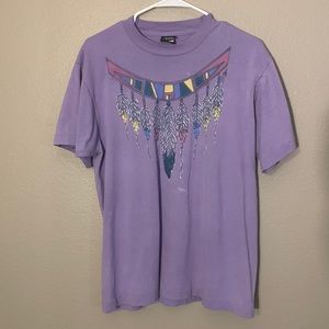 Purple Womens Lrg Vintage single stitch Native American T Shirt